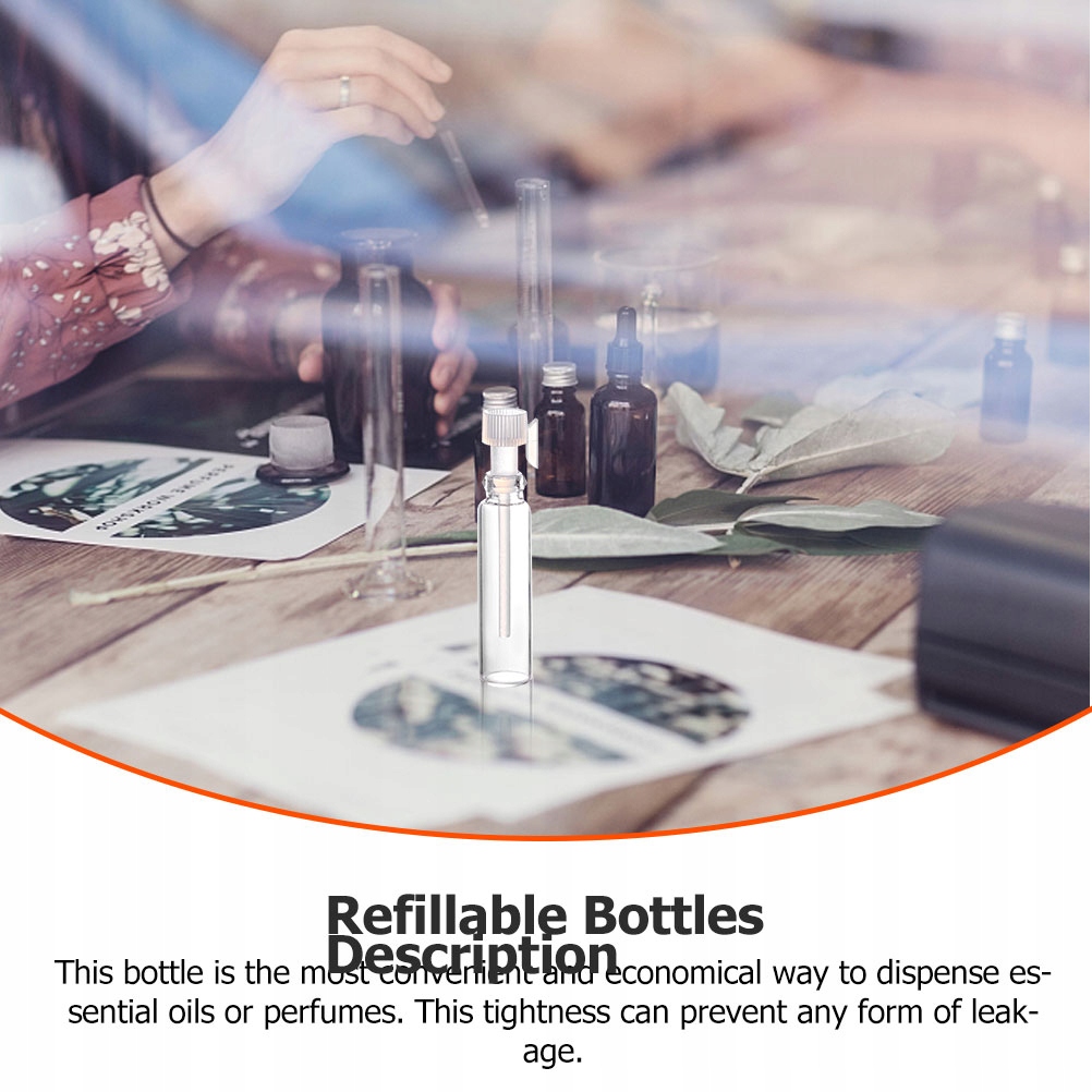 100 sztuk Próbki perfum fiolki 1ml butelki perfum Rodzaj do programowania i kodowania