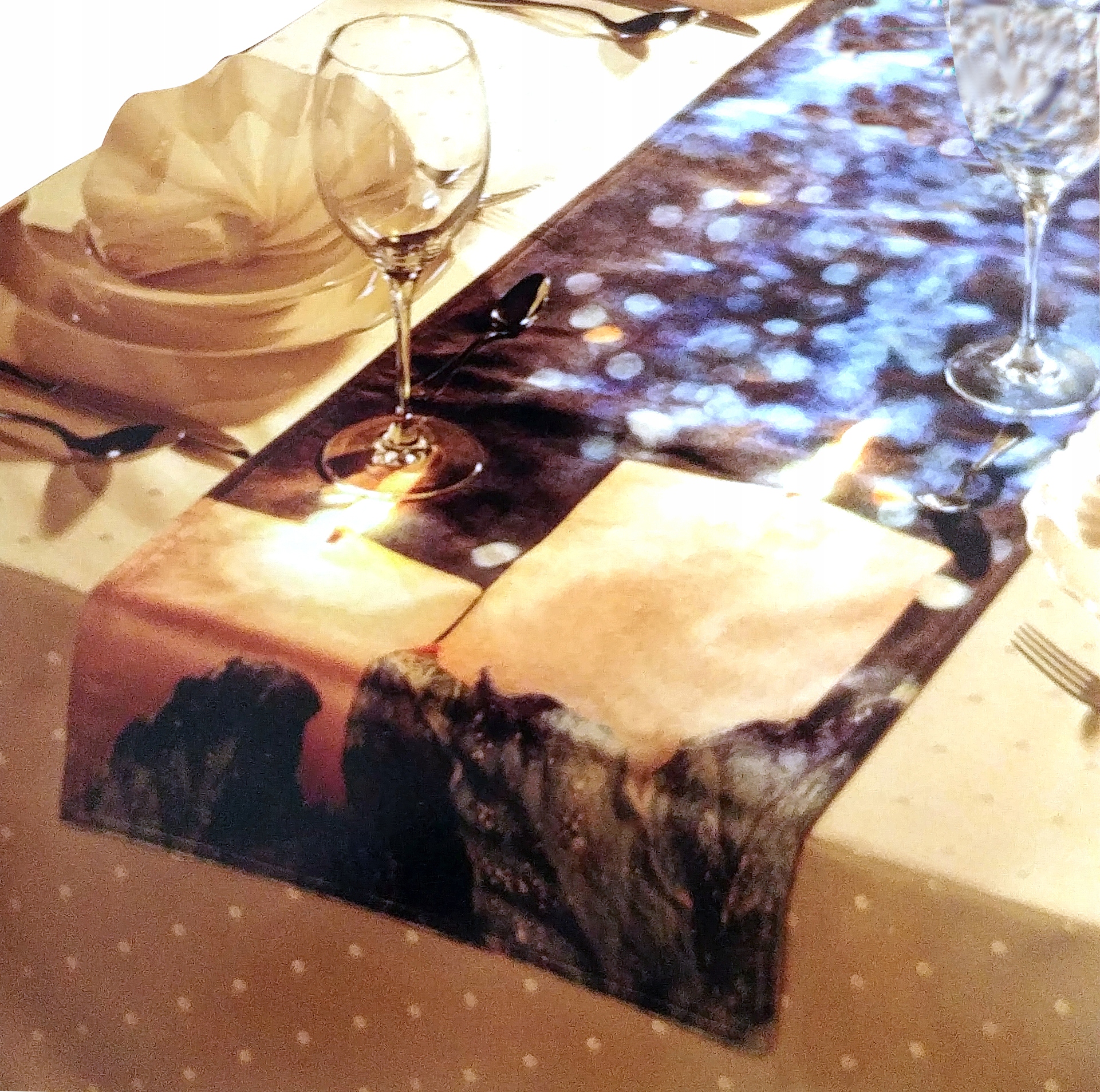 

Święta bieżnik ze światłami Led Świeczki Xmas