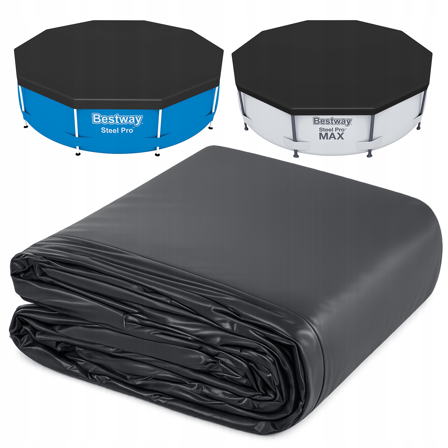 Pevná krycí plachta na bazén fola pro zakrytí bazénu Bestway 56406