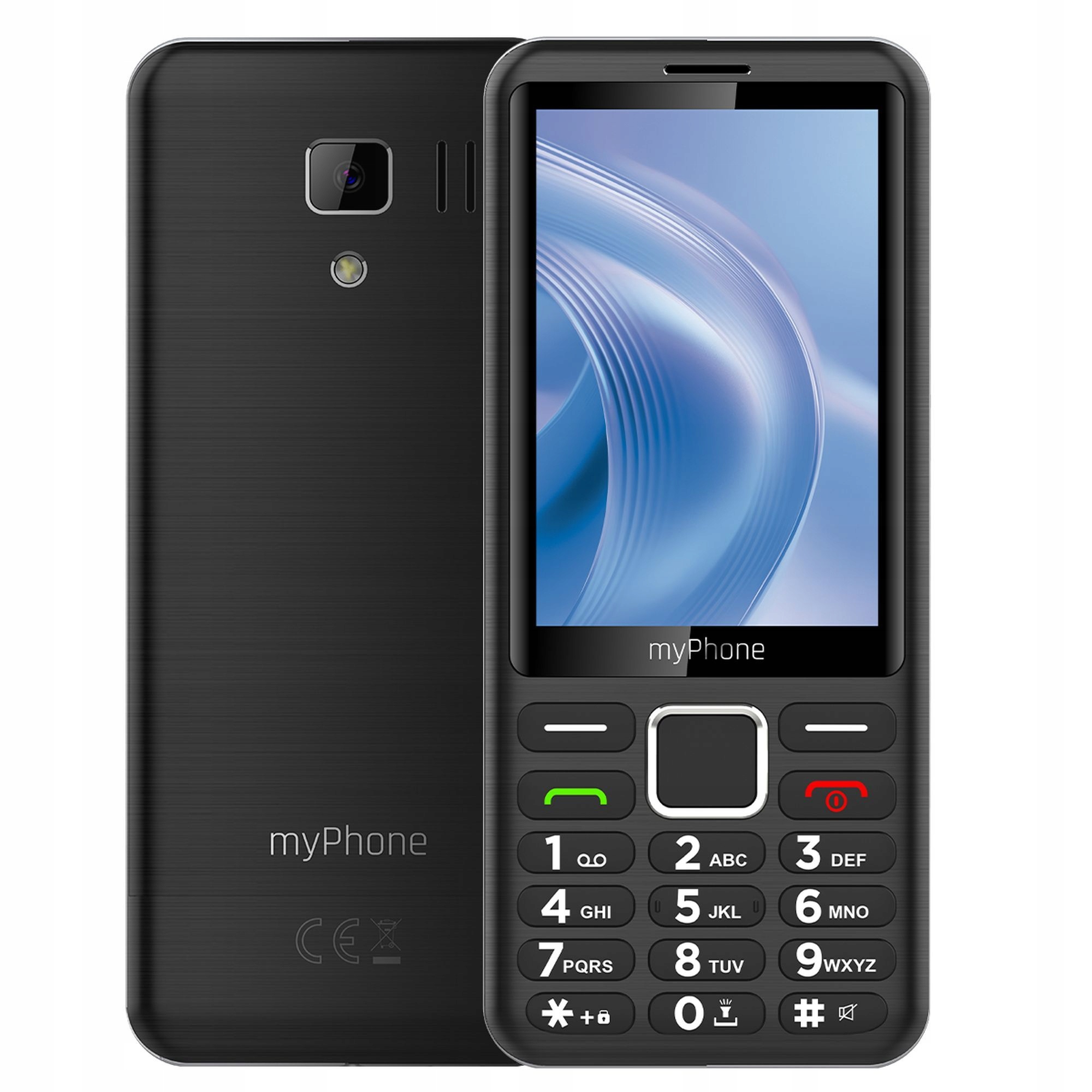Telefon myPhone 3510 Lte Czarny Usb-c Bt Dualsim Radio Latarka 1800mAh