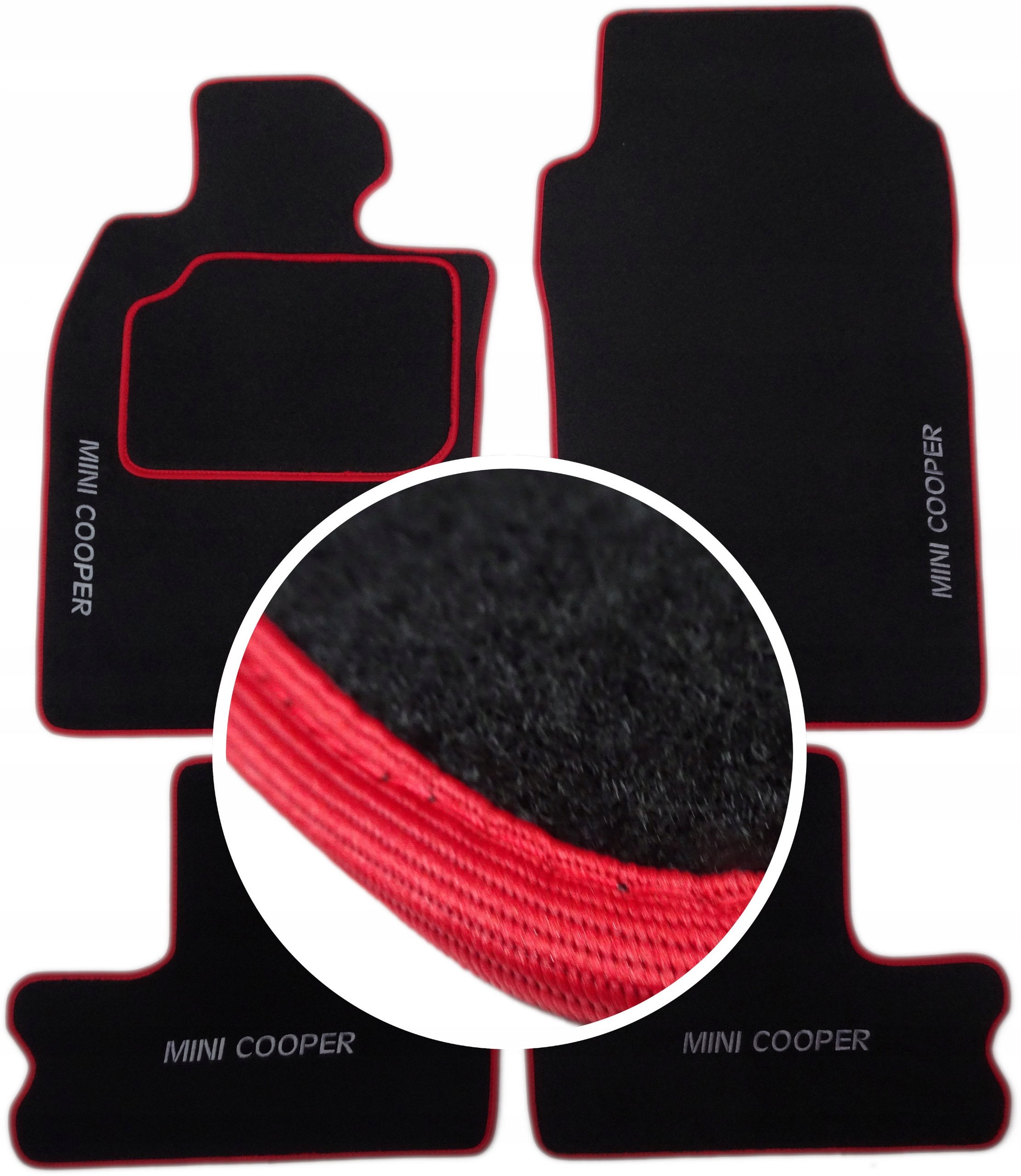Mini COOPER R50 R53 класичні килимки + вишивка CH4
