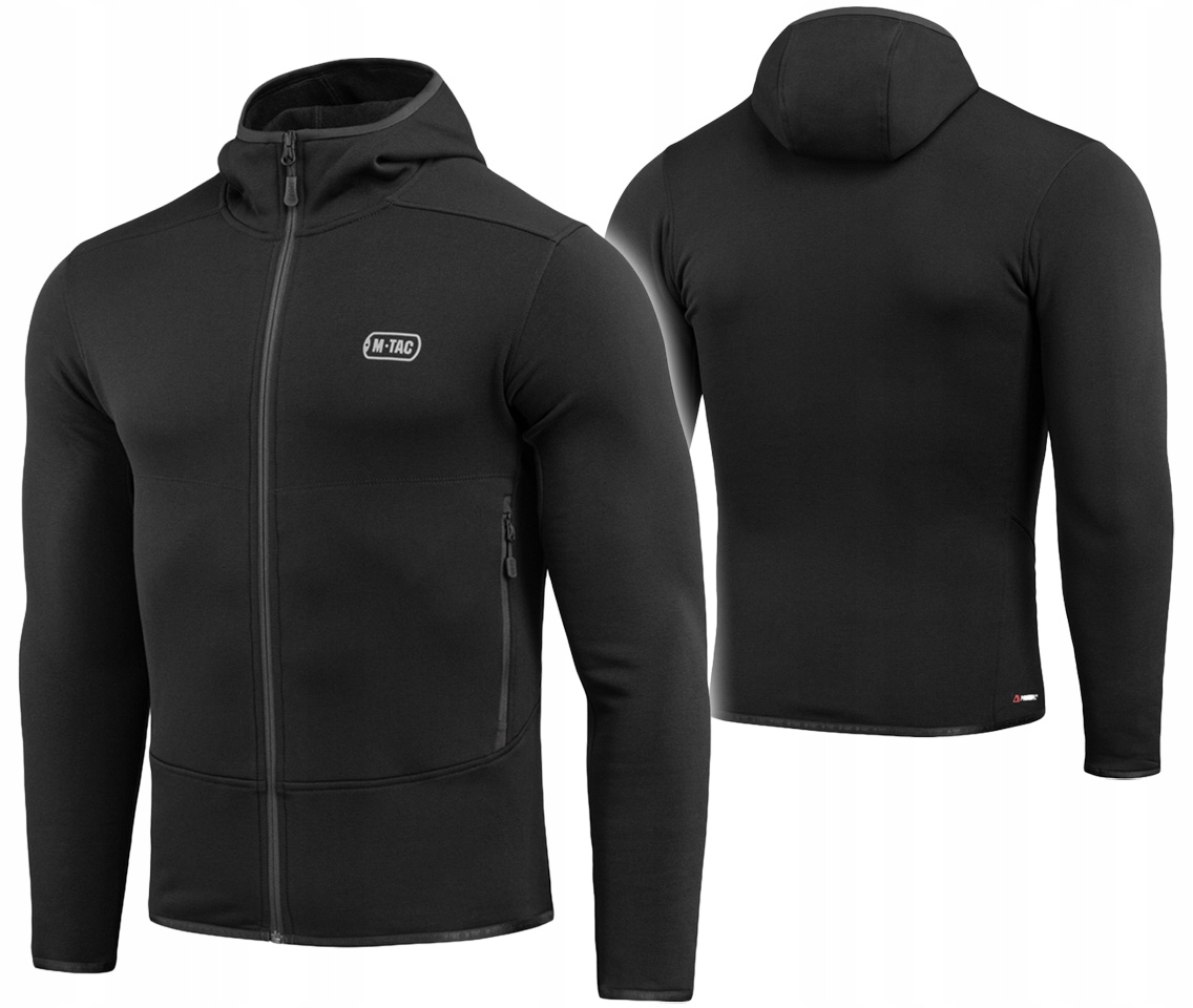 Pánská Mikina Rozepínací Fleecová Mikina Shadow Fleece Polartec M-tac Černá XL