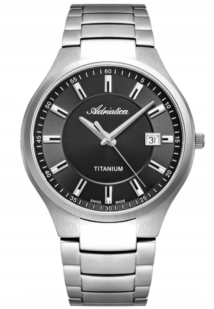 Nové Originální Pánské Hodinky Adriatica A8329.4114Q Titanium klasické