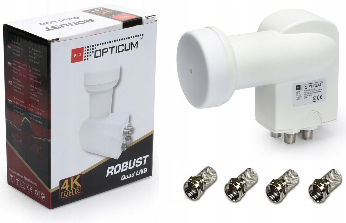 

Konwerter Sat Quad Opticum 4K Konwenter 4 Wyjścia