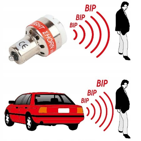 ŻARÓWKA ŚWIATŁA WSTECZNEGO Z SYGNAŁEM COFANIA LED DŹWIĘK 12V P21W BA15S Rodzaj LED