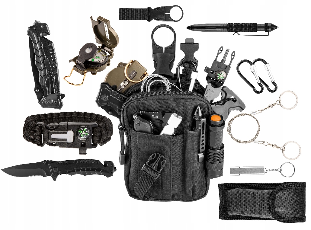 

Neo Zestaw survivalowy 14w1 etui torba nóż 63-153