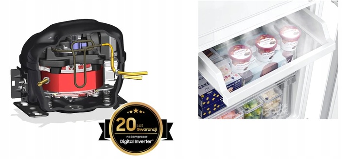 Lodówka Samsung BRB26705DWW CoolingPlus NoFrost Wysokość produktu 177.5 cm