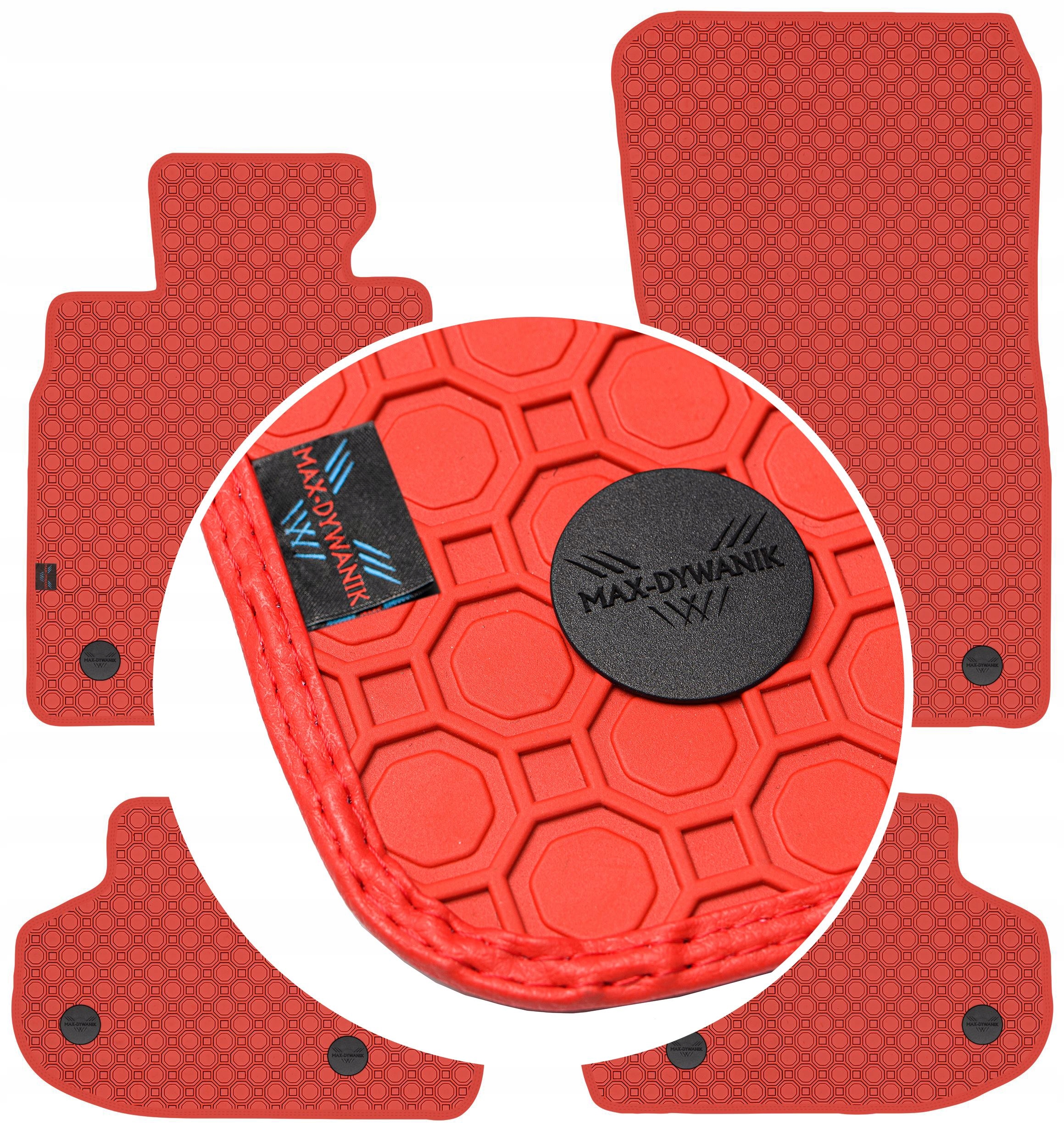 Bmw 5 F10 F11 Fl 2013-2017 Koberce Červené