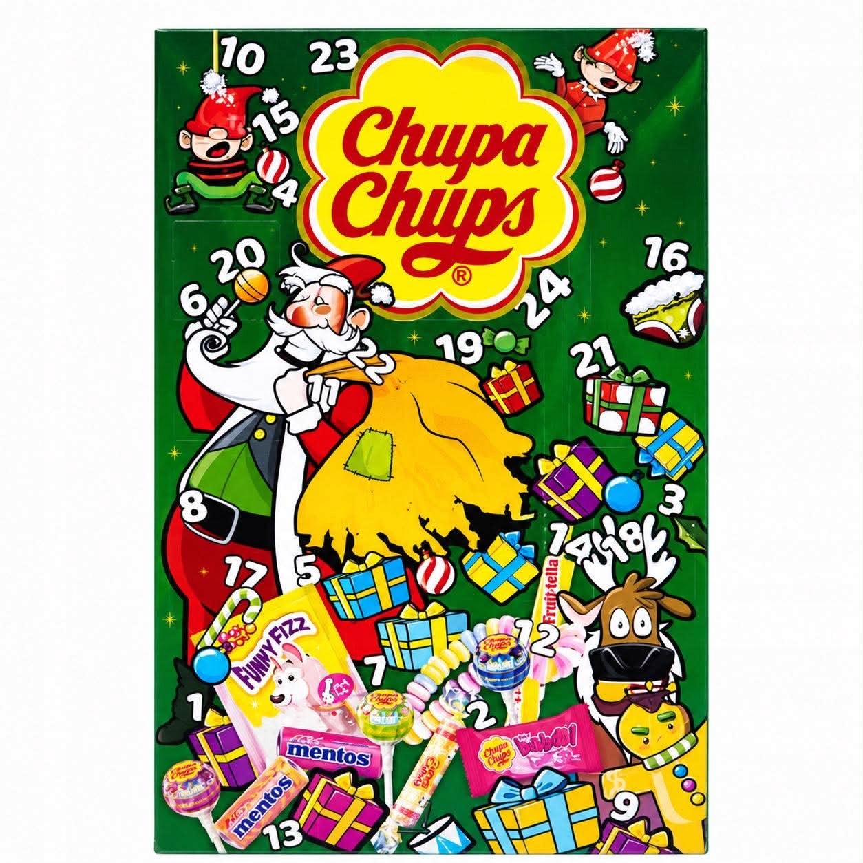 Chupa Chups Adventní kalendář 180 g Mikuláše Vánoce
