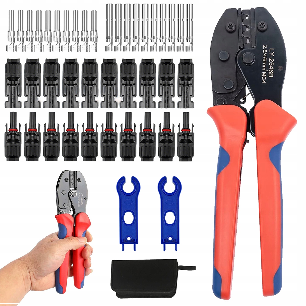 Zaciskarka Praska Szczypce Do Złącz MC4 Solar Fotowoltaika 10 El MC4 Nowy