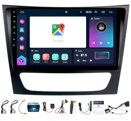 Rádio Navigácia Mercedes W211 2002-10 Carplay Android Wifi 8/128GB Sim