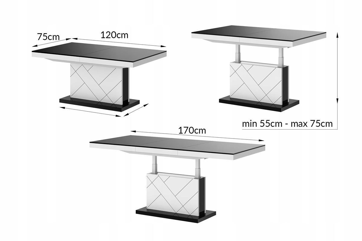 ŁAWOSTÓŁ MATERA MAX (biały / super mat) Kolekcja Hubertus Design 2021