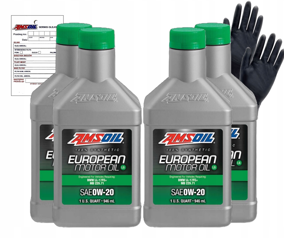 Motorový olej Amsoil European Motor Oil 0W-20 sada 4 ks