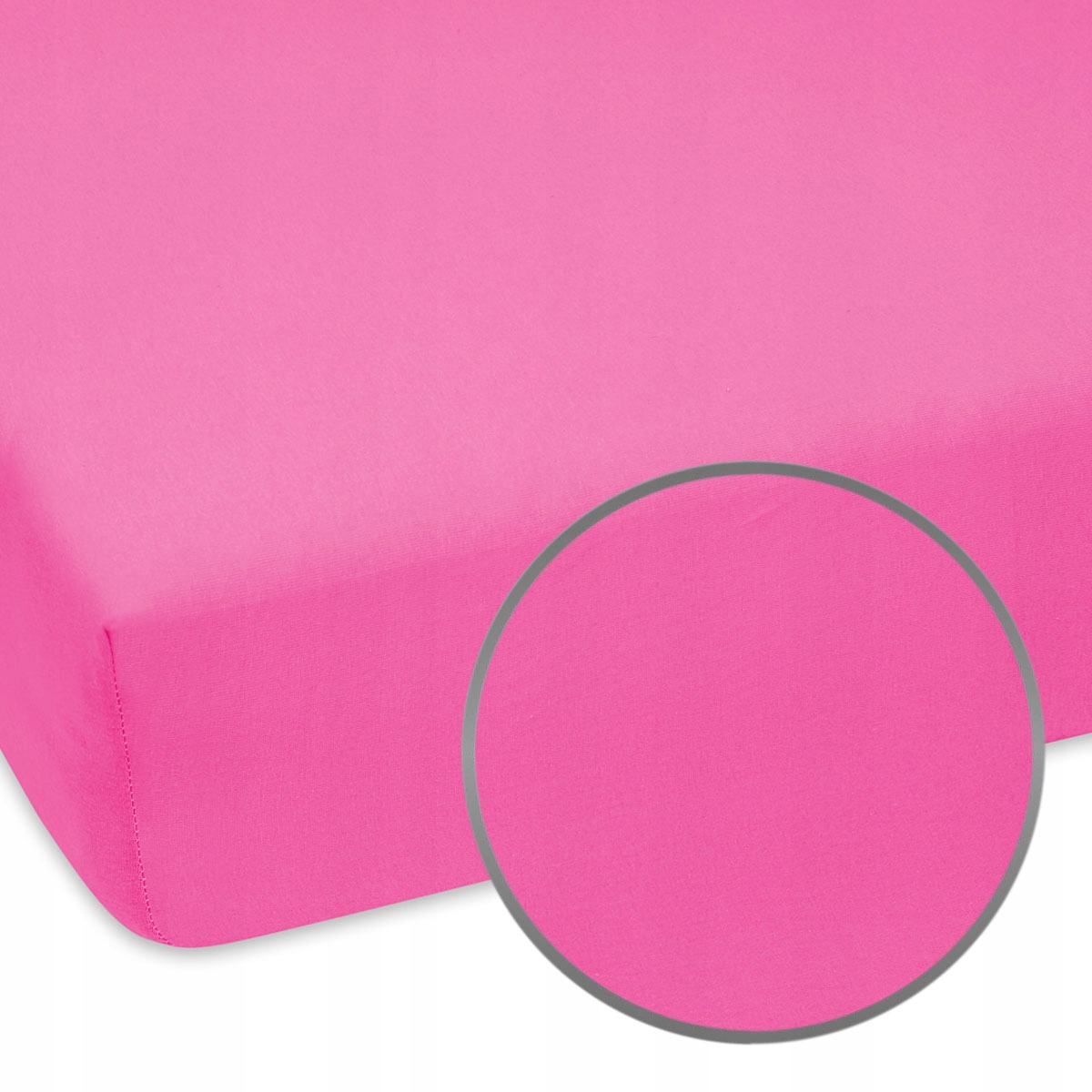 

Różowe Bawełniane Jersey Prześcieradło 80x180 cm