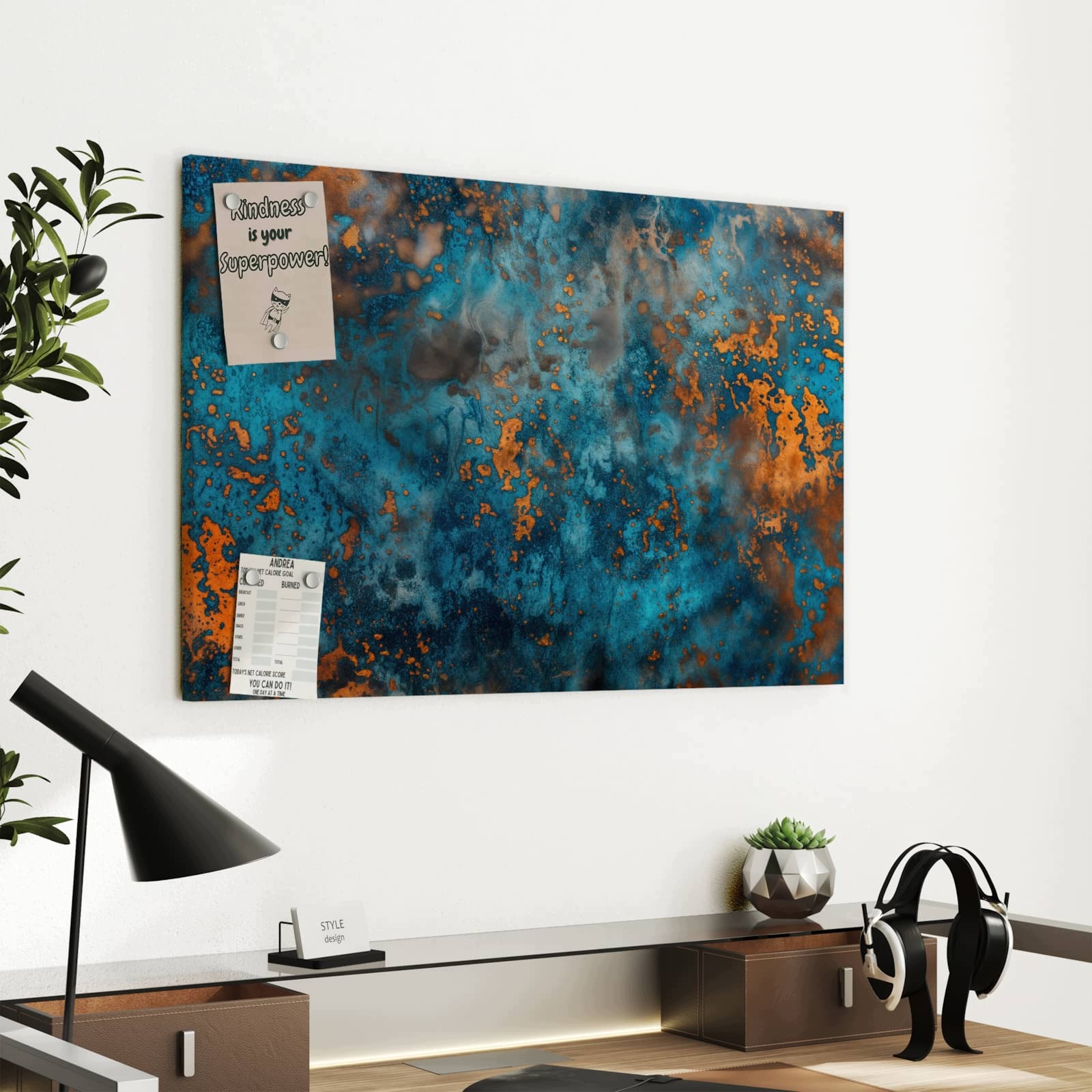 Magnetická tabule Niebieské Uslojenie 60 × 40 cm