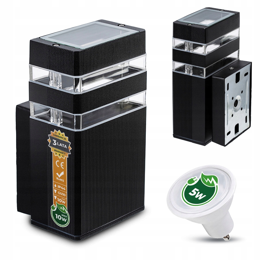 

Lampa elewacyjna zewnętrzna ogrodowa+ żarówka 5W