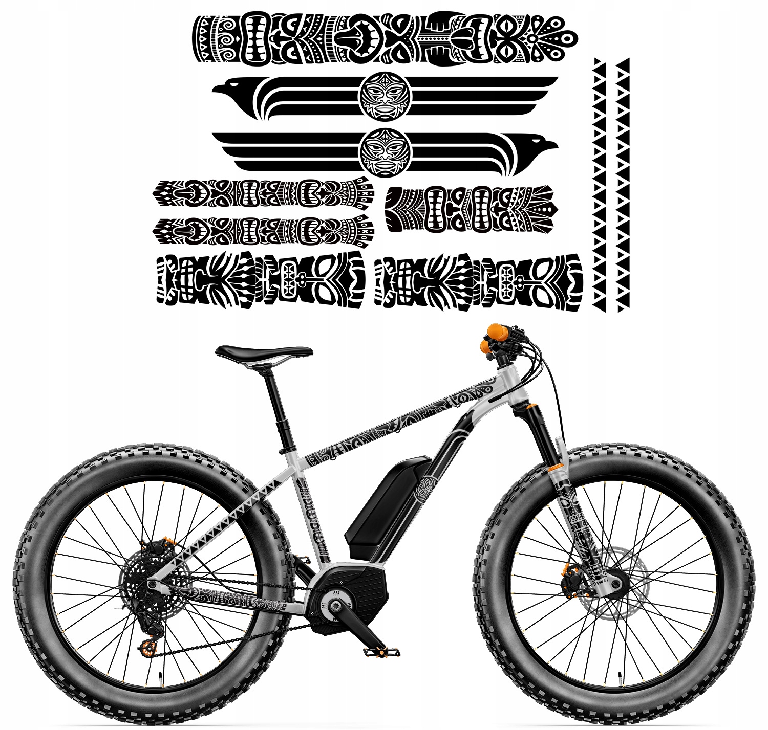 Sada univerzálních Nálepek na kolo Rameno Totem