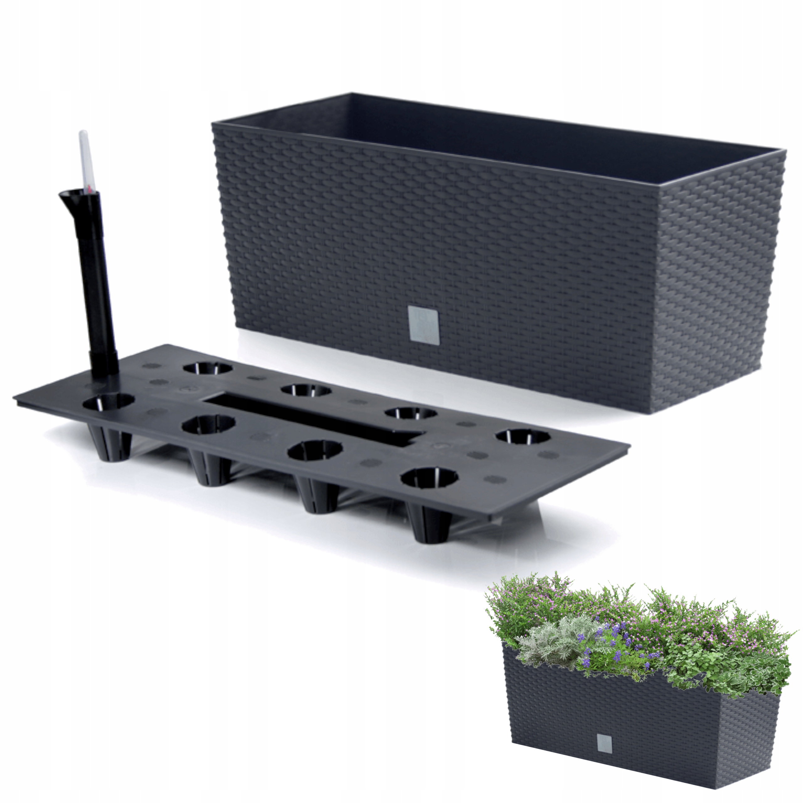 

Doniczka tarasowa z systemem nawadniania DRTC500a