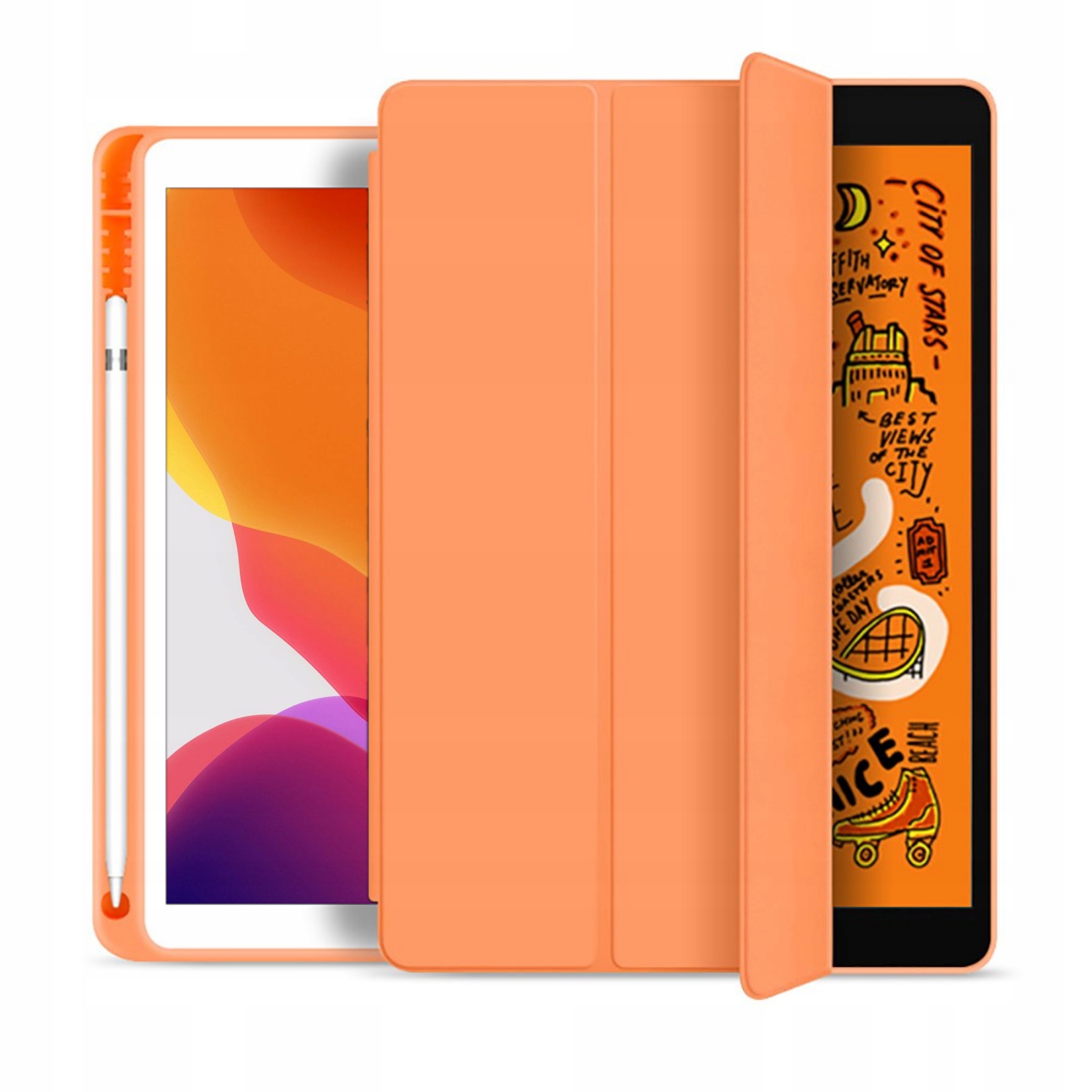 

Etui Case Do Apple Ipad 10.2 7 8 9 Gen Pomarańcz