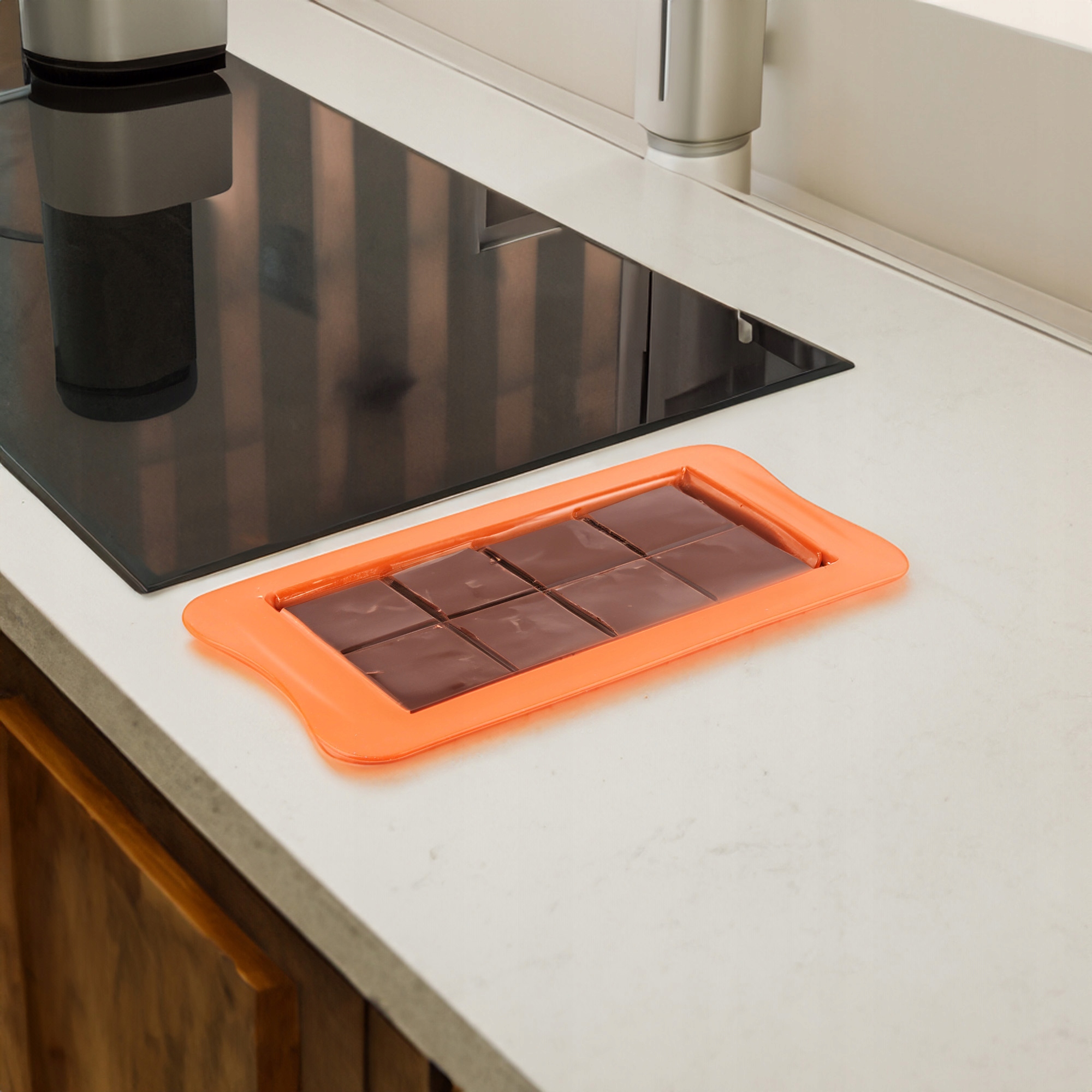 FORMA SILIKONOWA TABLICZKA DO CZEKOLADY WZÓR 15SZT LÓD DESER 10,5 x 21 CM