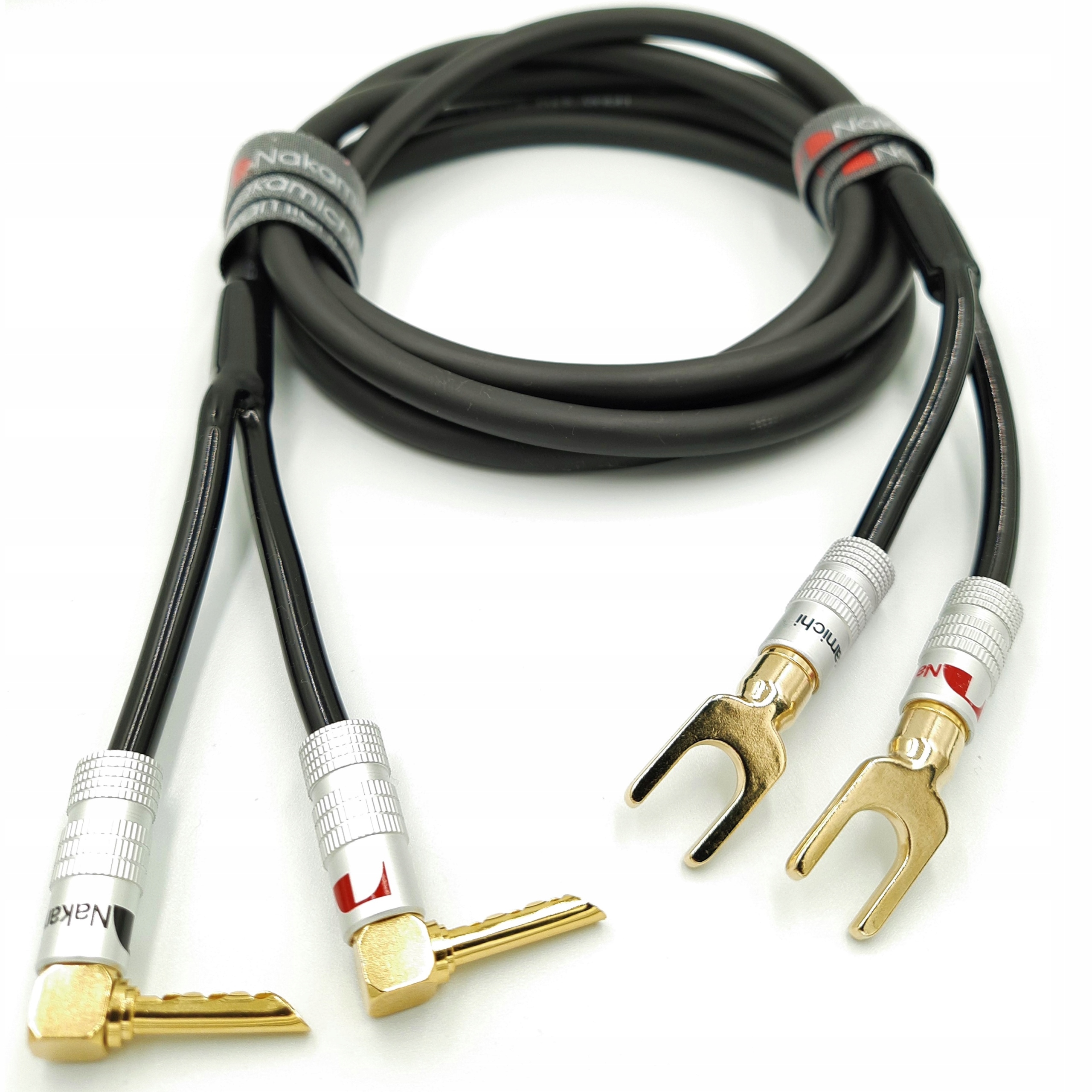

Kabel Głośnikowy Nakamichi 2x2,5 widełki Bfa 2m