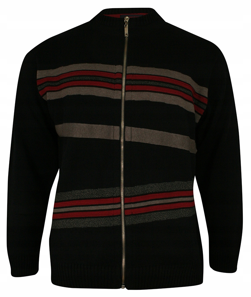 Černý svetr se zapínáním na zip – Kings – XXL