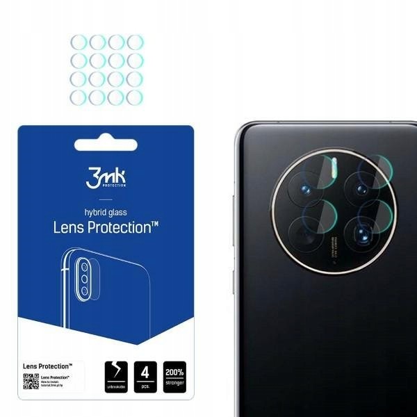 Ochrona na obiektyw aparatu 3MK Lens Protection do Huawei Mate 50 Pro 4szt