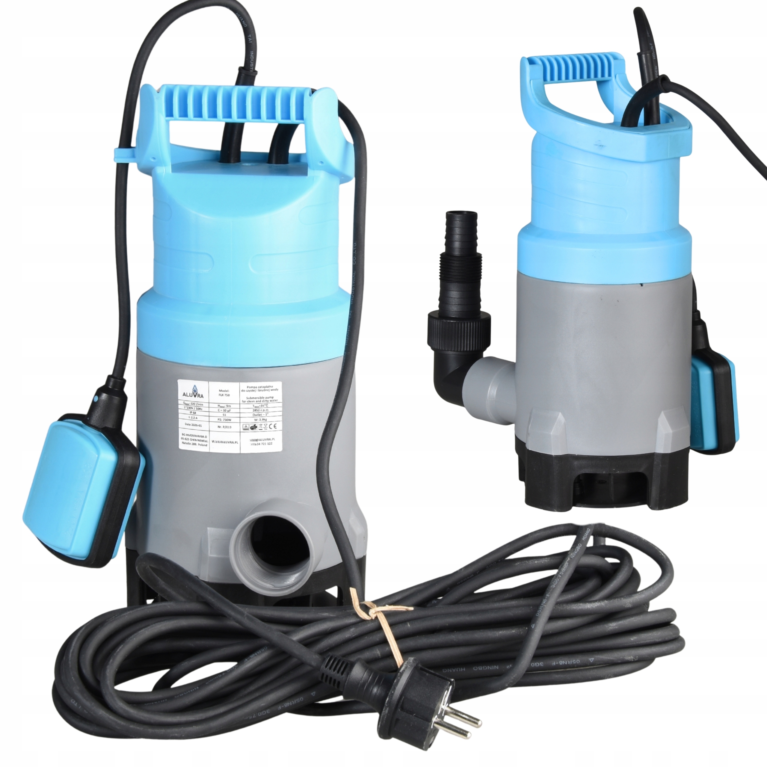 Univerzální ponorná pumpa 13200 l/h pro čistou a špinavou vodu Plovák
