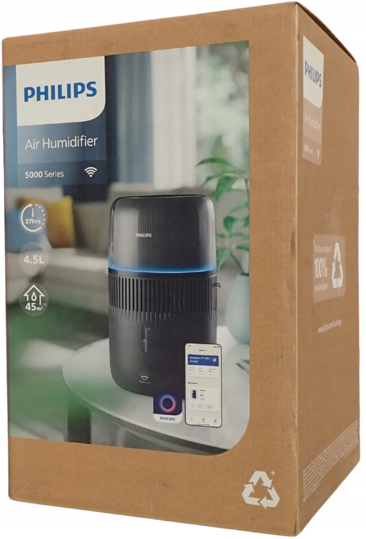 Nawilżacz Powietrza Philips HU5600/03 Aromaterapia Lampka Nocna do 45 m²