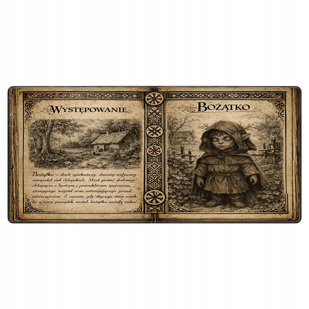 Podkładka pod mysz Wiedźminski Bestiariusz 80x40cm Bożątko duża gamingowa