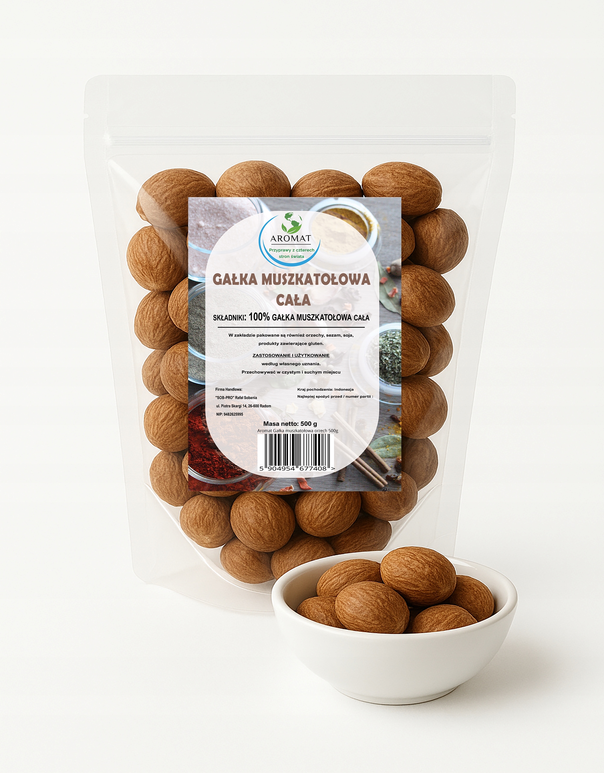 Levně Muškátový Oříšek Celý 500g Celý Ořech Vysoká Kvalita Aromat 500g