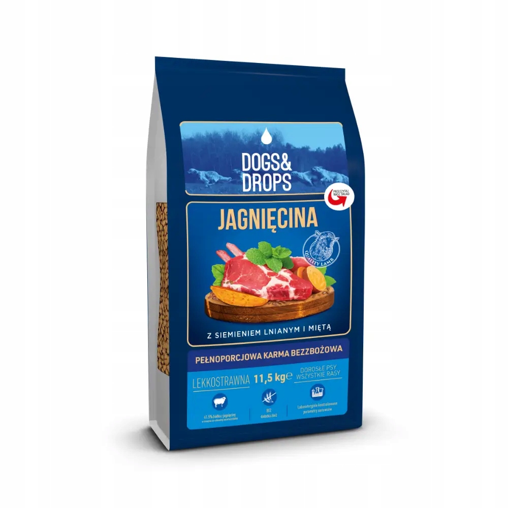 Dogs&Drops Jagnięcina sucha karma 11,5 kg