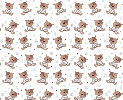 Pielucha Flanelowa 60x80 Miś Brąz