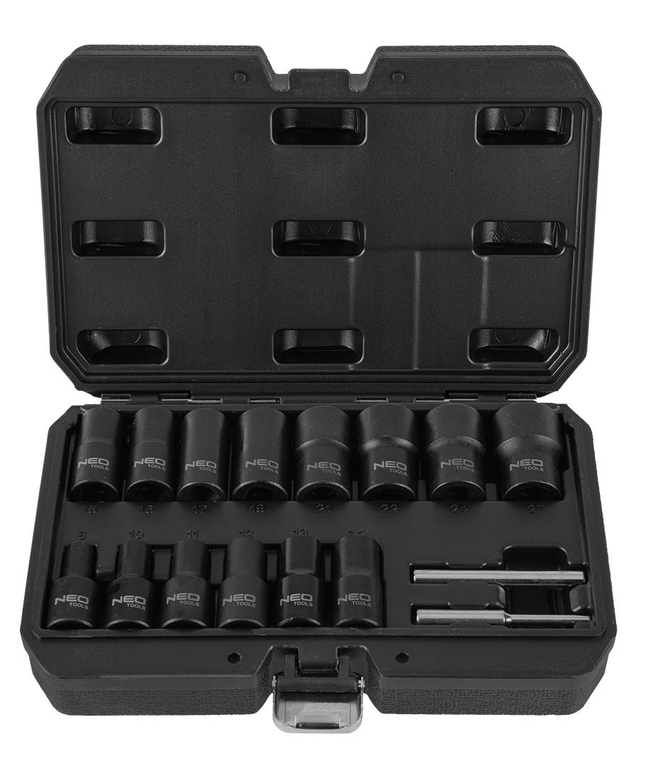 Sada nástrčiek Nástavce 1/2", pre poškodené matice sada 16 ks