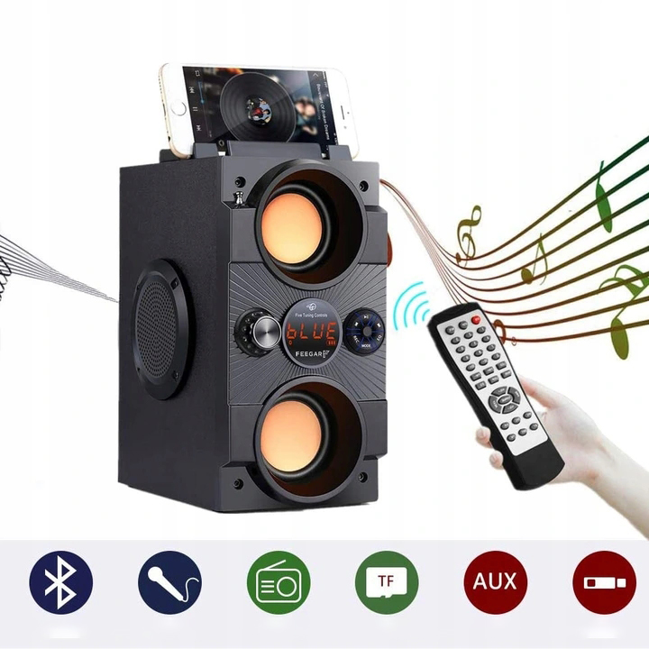 Głośnik PRZENOŚNY BLUETOOTH Radio do Kuchni FM LED Radio FM