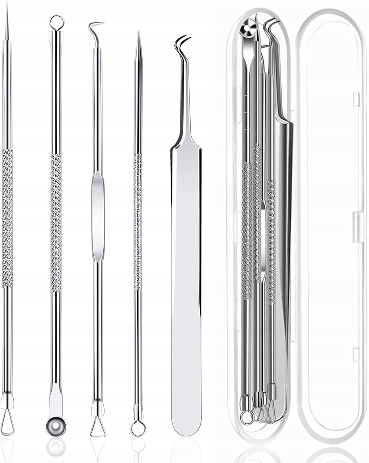 Sada 5KS Nástrojů Na Odstraňování Černých Teček Z Nerezové Oceli Krabička