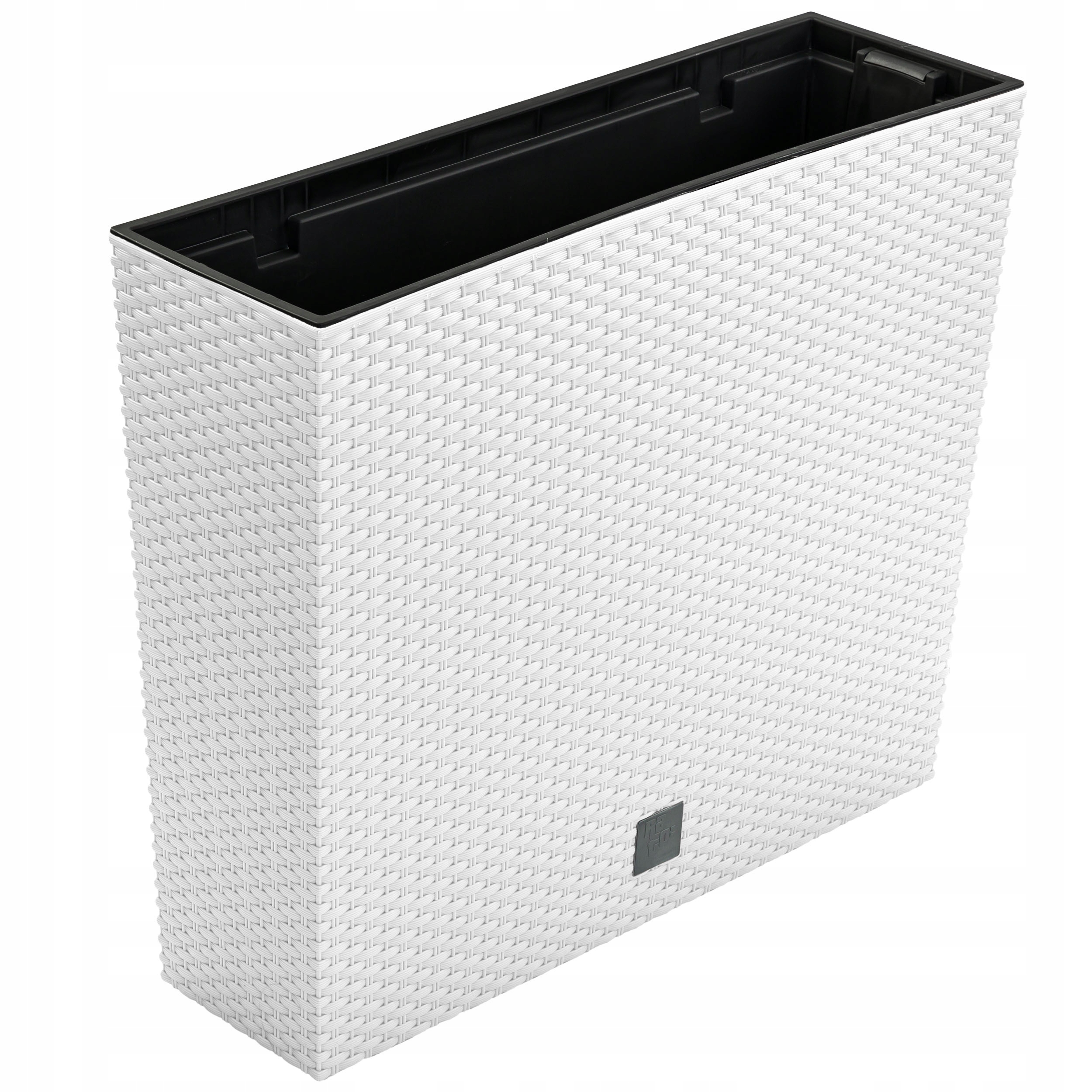 

Doniczka skrzynka rattan 58x18x50 cm wkład Biały