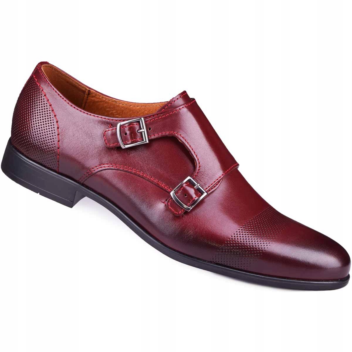 

Buty męskie wizytowe monki 341/17 bordowe r.40