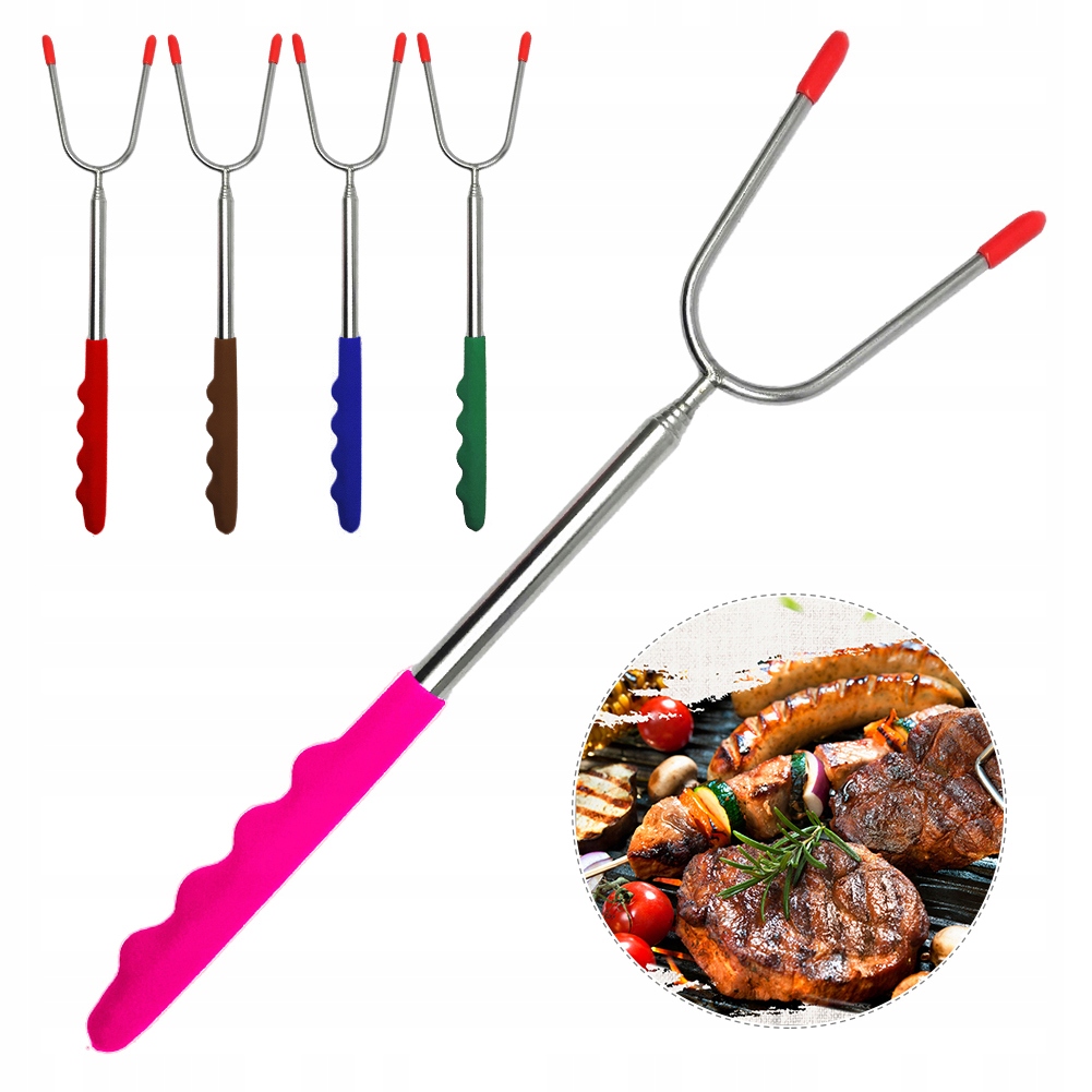 WIDELEC KIJEK KIJ TELESKOPOWY NA OGNISKO GRILL 114CM KOLOROWE RĄCZKI Kod producenta HW-236