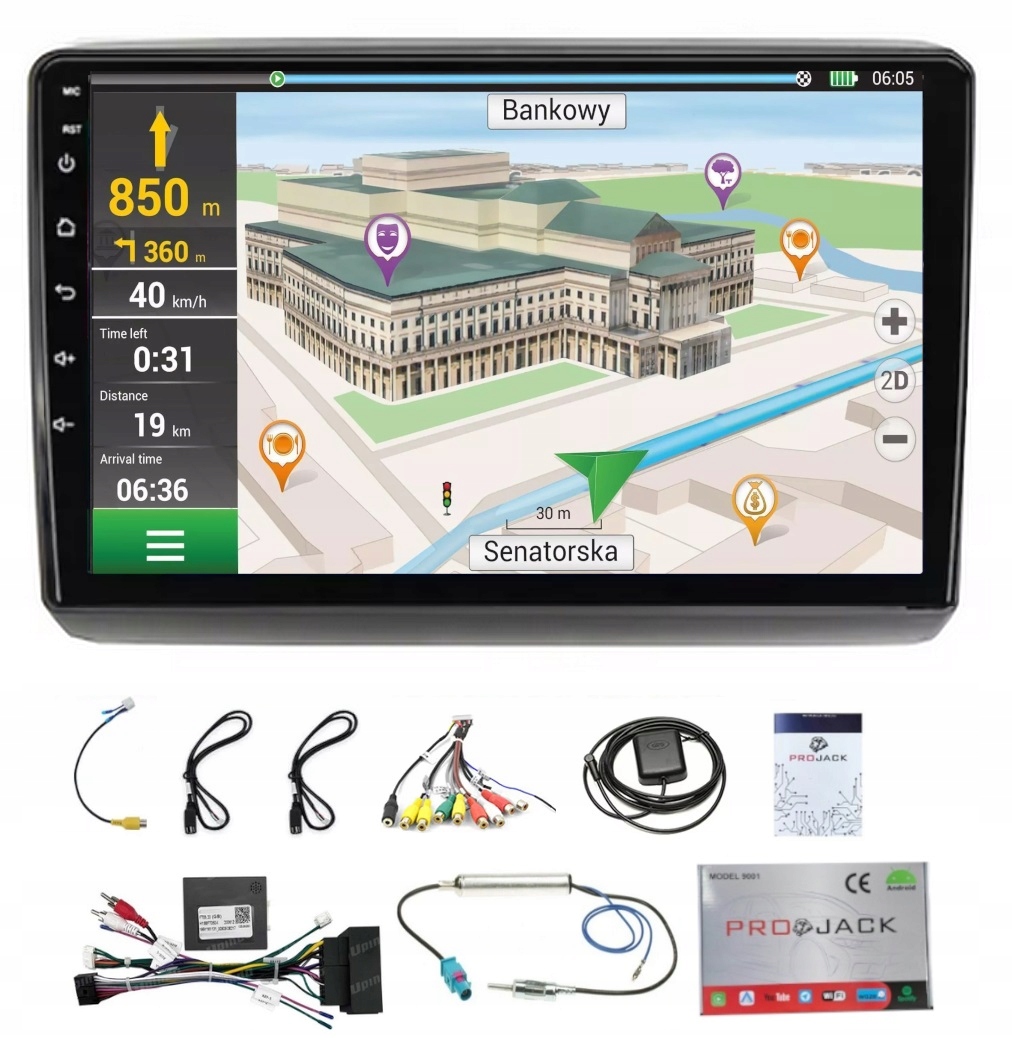 Rádio Navigácia Gps Citroen Jumper 2015-2023 Wifi Carplay Usb 4GB 64GB