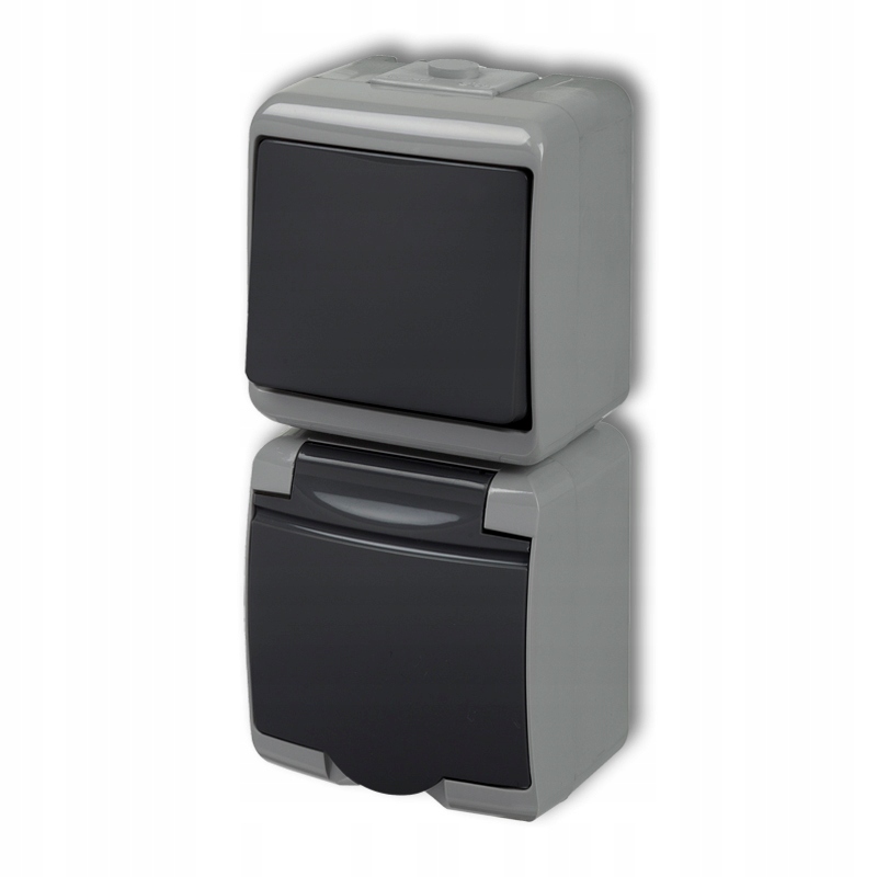 

Karlik Junior Łącznik pojed.+gniazdo popiel/grafit