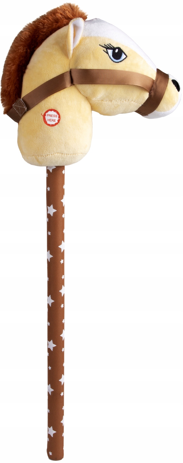 Koń na kiju Głowa Konia Pluszowa z grzywą Dżwięk Horse Marka QULKI