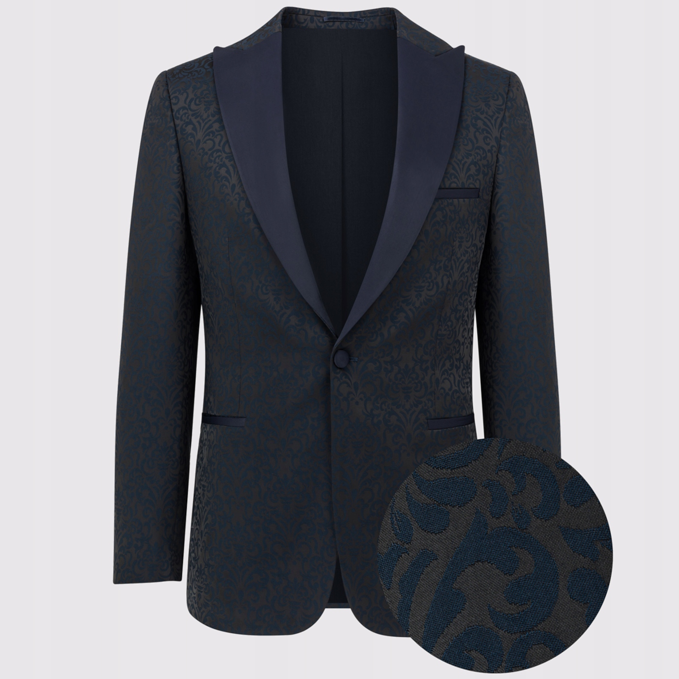 Tmavě modrá pánská sako bunda Slim Fit Pako Lorente 56