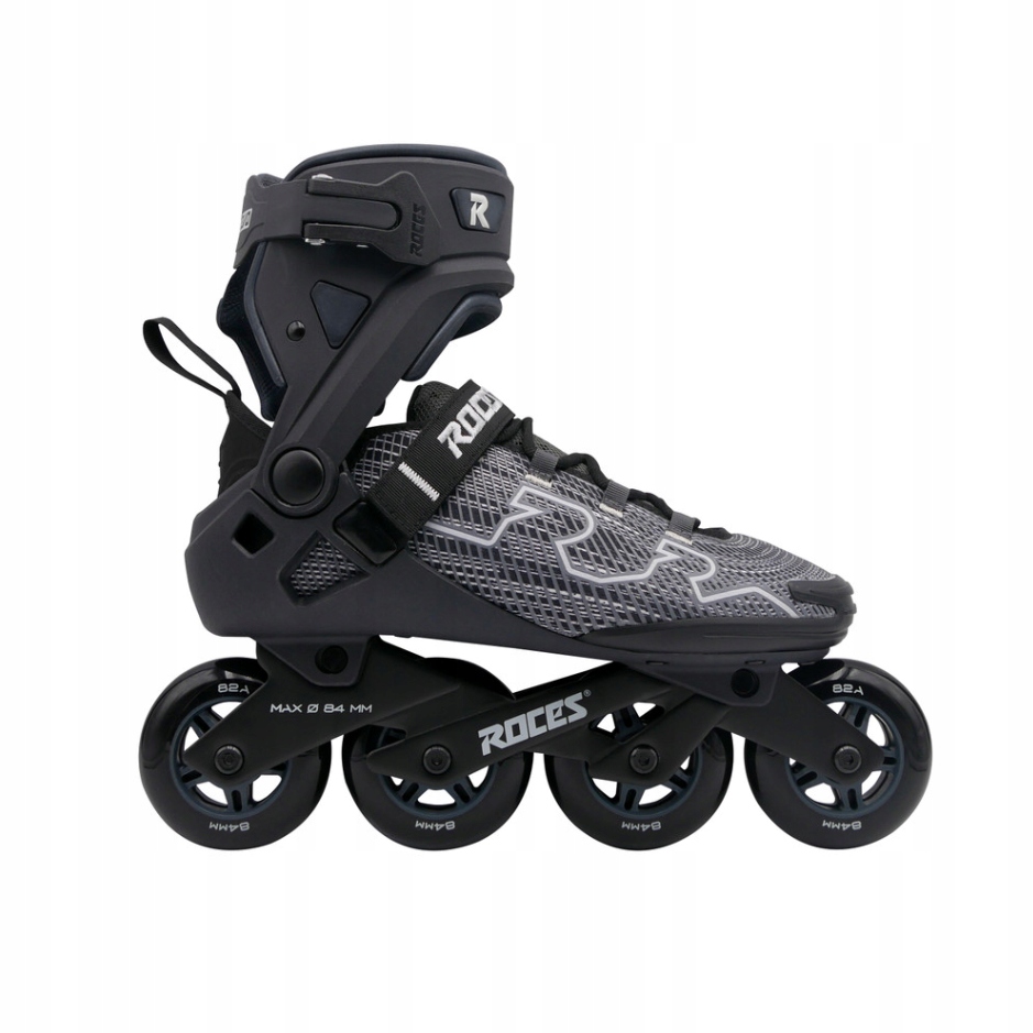 Roces Kolečkové brusle Roces R-evo 84 Black/Asphalt, 7.0, 41, 4x, 84