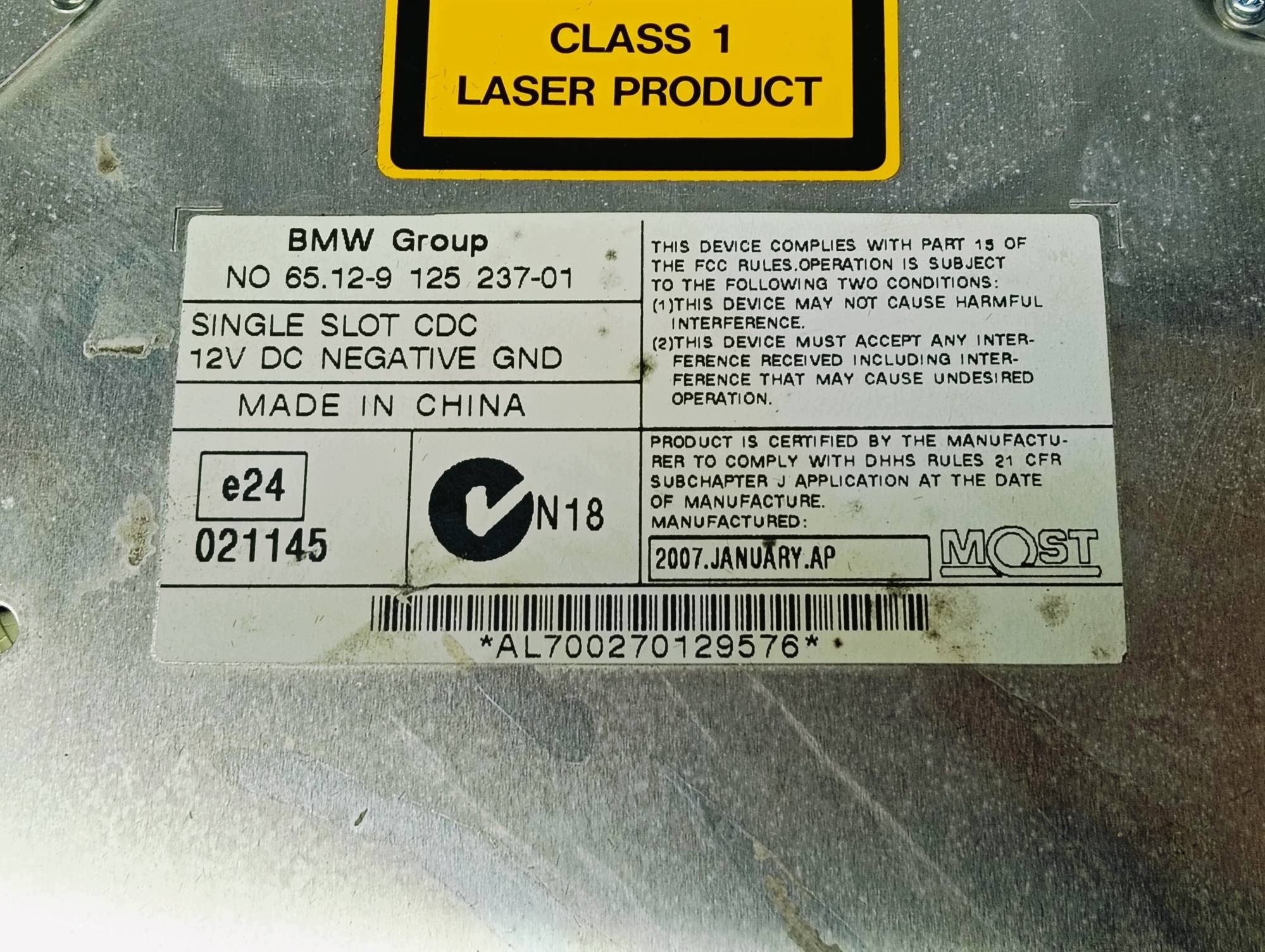 changer Plyt CD BMW X5 3.0 D 9125237