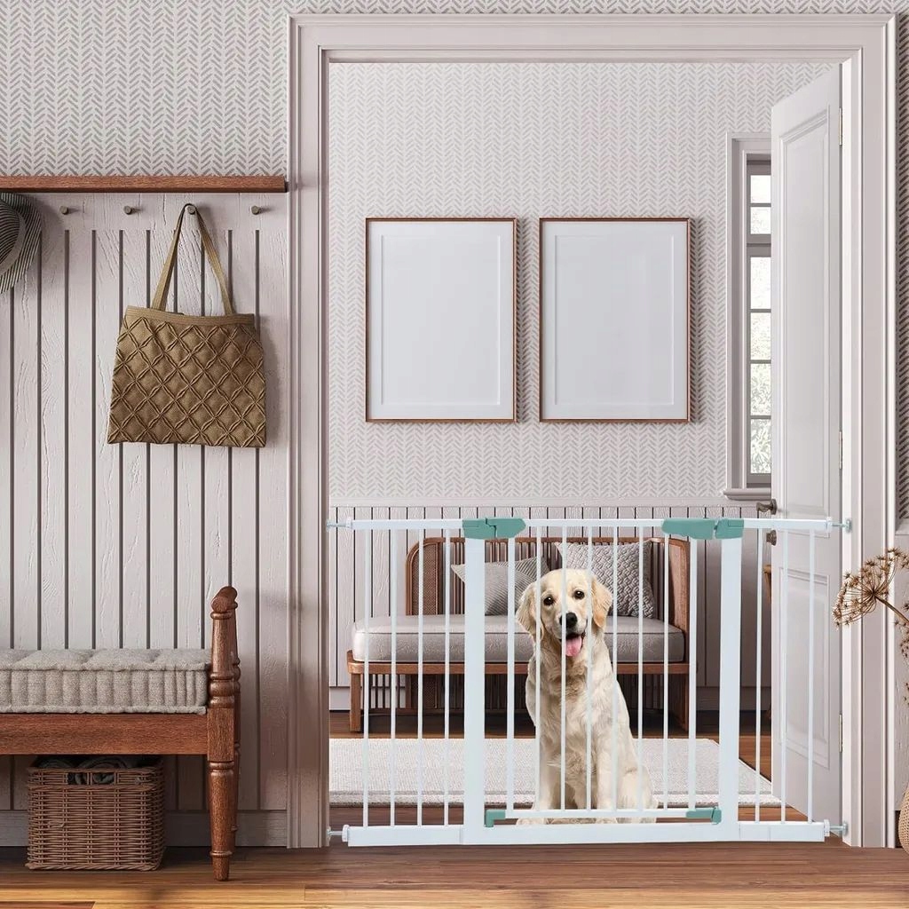 Bramka zabezpieczająca dla dzieci barierka metalowa Kod producenta BE10009WH