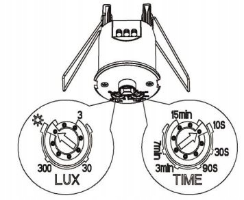 Czujnik ruchu obecności 360st do sufitów podwieszanych mini OR-CR-235 ORNO Marka Orno