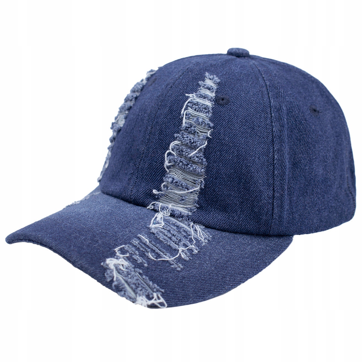 

Czapka z Daszkiem kaszkietówka jeansowa Vintage