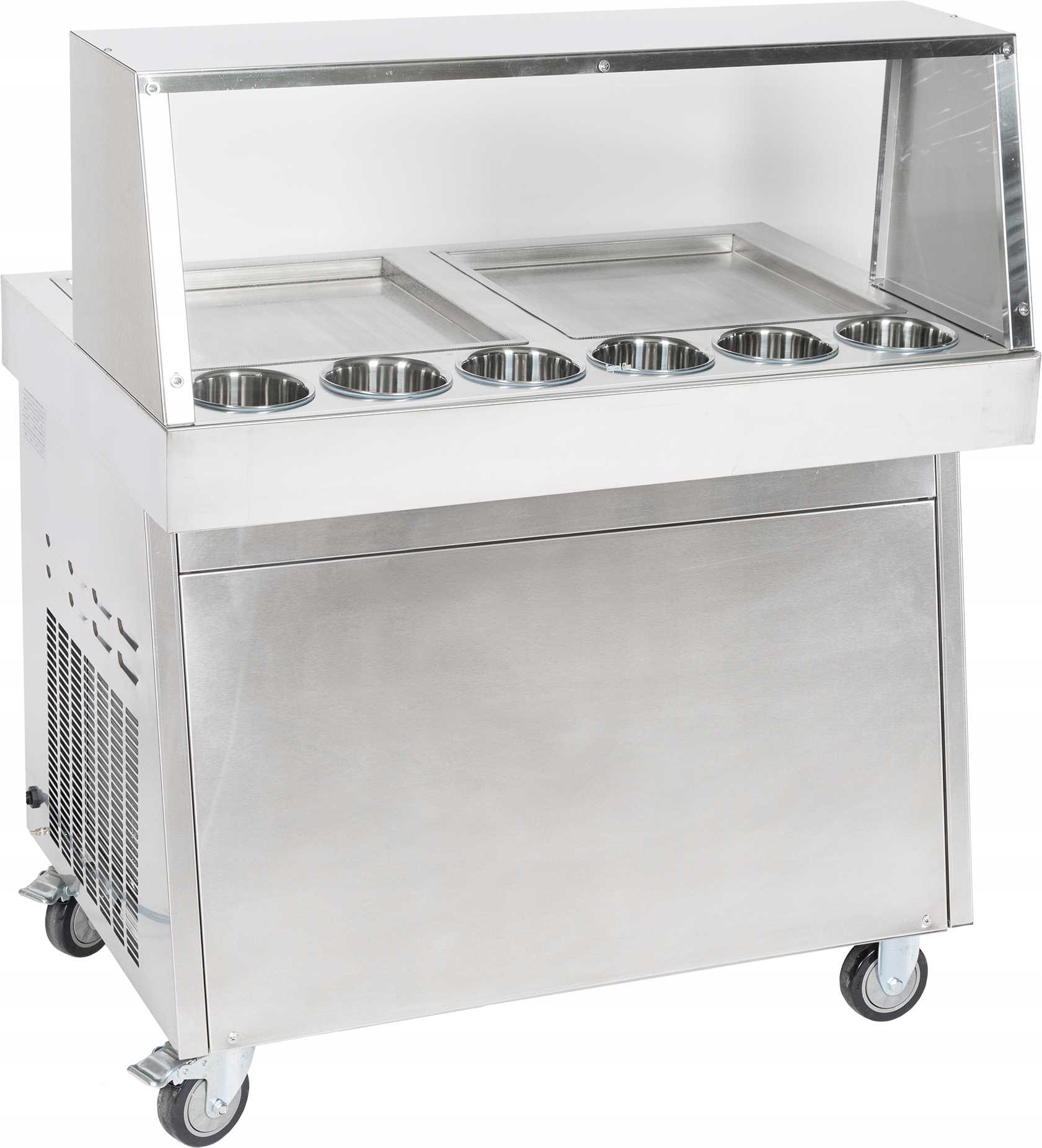 MASZYNA AUTOMAT DO LODÓW TAJSKICH STAL NIERDZEWNA 25-35/H 2000W 2 PŁYTY Stan opakowania oryginalne