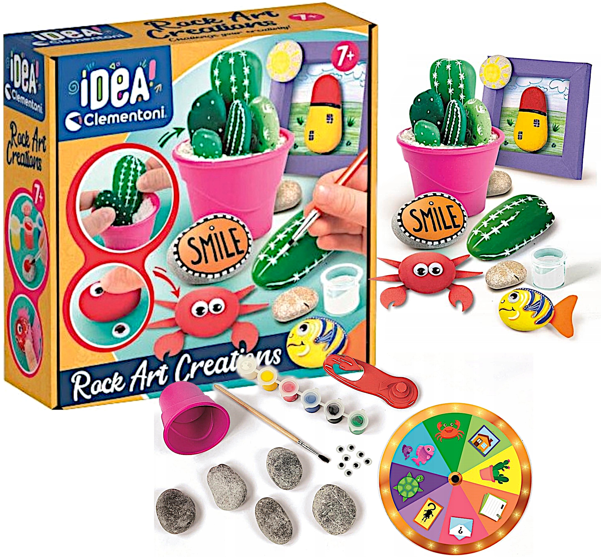 

Zestaw Kreatywny Rock Art Idea Kolorowe Kamyczki